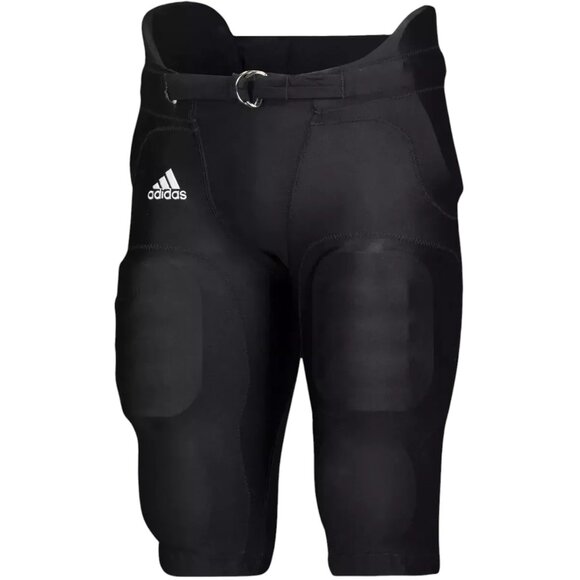 NEW Adidas Padded Football Pants Men's Size S Black 7 Pad Integrated - Picture 1 of 8